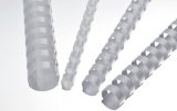 Renz Plastikbinderücken 10 mm 21 Ringe weiß, 1 VE = 100 Stück